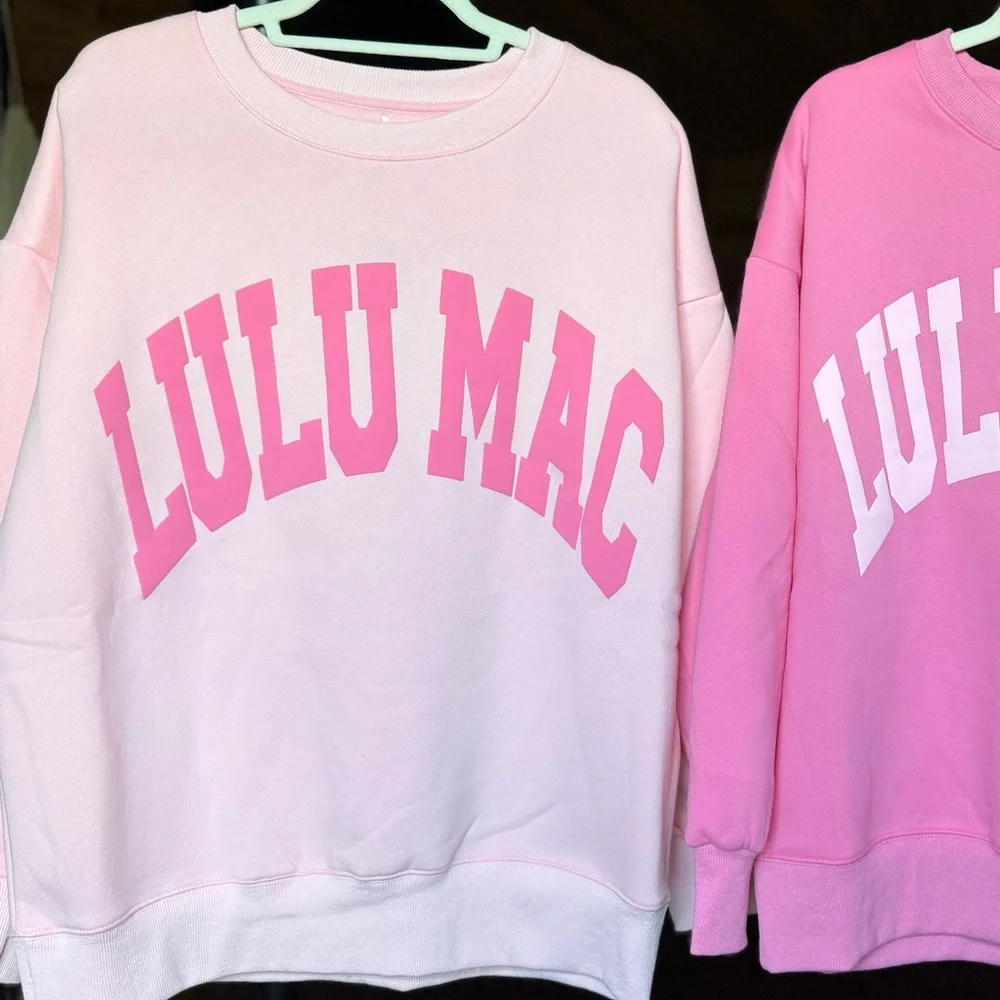 Lulu Mac Light Pink Sweatshirt - Picture 3 of 3